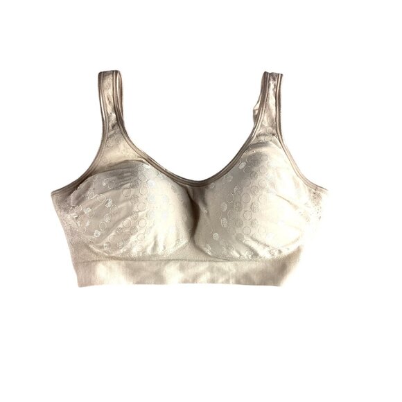 Bali Sports Bra * XL* Taupe  * Nylon spandex *Sissy *EUC - Picture 2 of 8